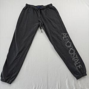 Aeropostale Gray Logo Joggers Sweatpants Size S